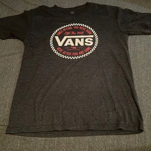 Off the wall Vans Logo Mens Tshirt,  Medium,